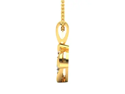 Solitaire Women Pendants 3dm STL OBJ FBX Render Details 3D print model 3