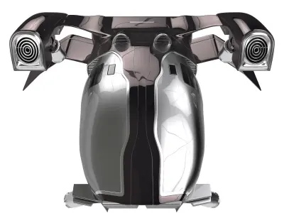 future transport ship 3D model