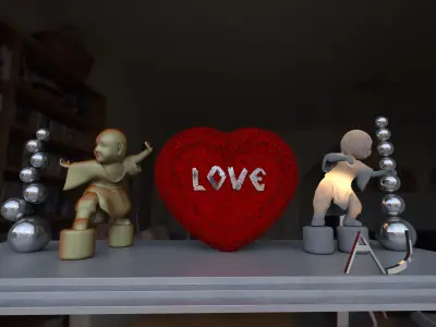 DECORATIVE KIT Low-poly 3D model