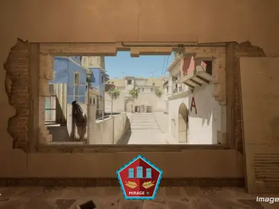 Counter Strike 2 - Mirage Map Unreal Engine 3D model