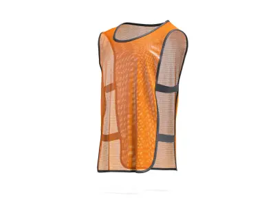 Orange Football Team Practice Vest - sports bib with elastic 3D model