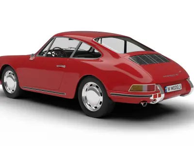 Porsche 911 1964 3d model  3D model