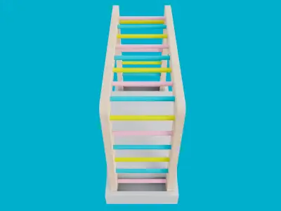 Climbing Ladders For Hamster Low-poly 3D model