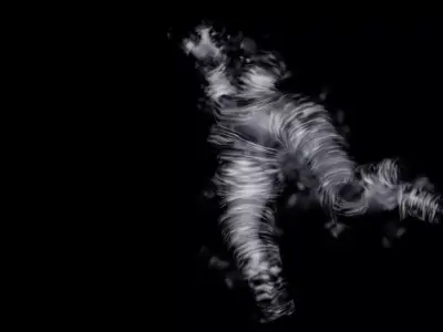 Air elemental low-poly game engine ready 3D model Low-poly 3D model