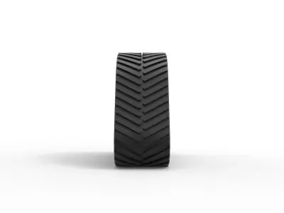 Rear Track of tractor Scale 1 to 25 3D print model