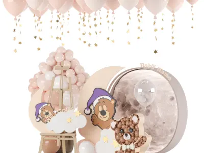 baby newborn room decorative 3D model