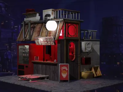 Old bar 3D model