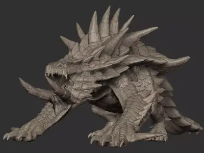 Akantor from Monster Hunter Zbrush Highpoly 3D model