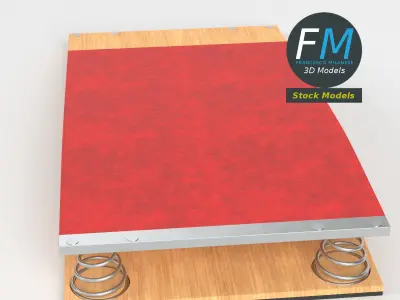 Gymnastics springboard 2 3D model