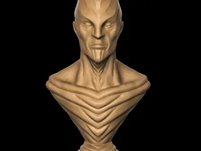 Creature Bust 3D print model