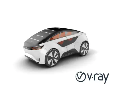 SolarStorm V5 Hybrid Car model pack Low-poly 3D model