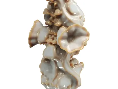 Decorative conch Low-poly 3D model