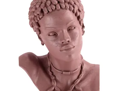 Woman Sculpture Clay Kenya - Philippe Faraut 3D model