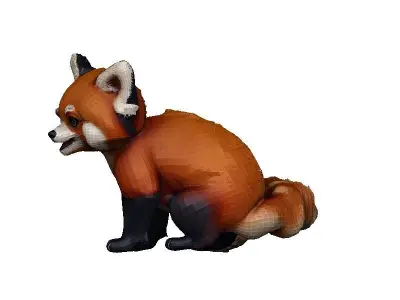 Panda Low-poly 3D model buy