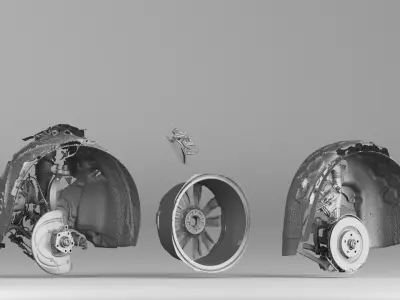 001636 3D Scan of Volkswagen Touareg 2021 Car Parts 3D print model