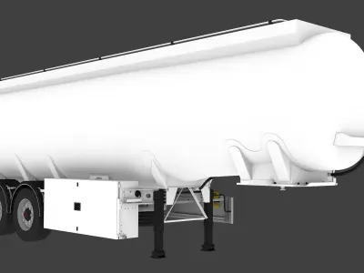 kassbohrer tanker Low-poly 3D model