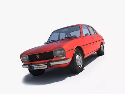  Peugeot 504 3D model