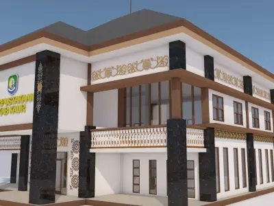 once regency library 3D model