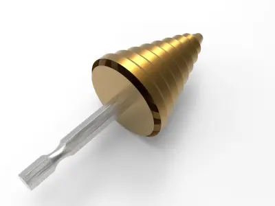 Step Drill Bit 3D model