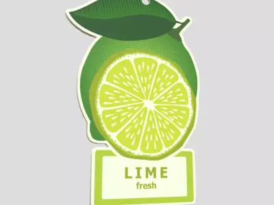 CC0 - Air Freshener Lime Free low-poly 3D model
