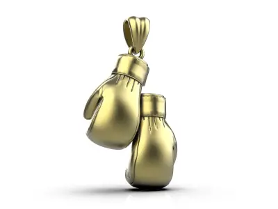 boxing gloves pendant 3D print model