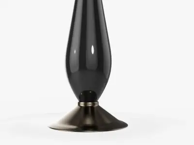 Table lamp with lampshade 03 3D model