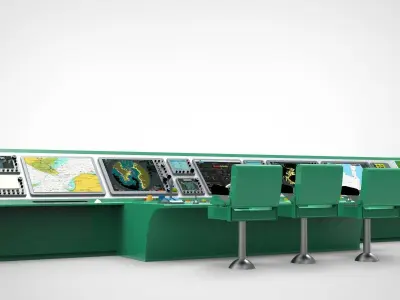 Navigation room ship 3D model