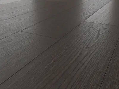 Wood Floor Oak Black Firestop 3D model