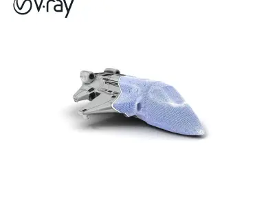 Futuristic Spaceship Model Pack Low-poly 3D model buy
