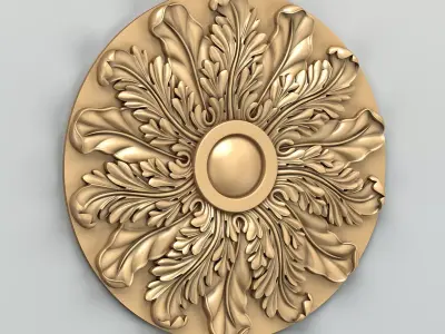 Round rosette 048 3D model