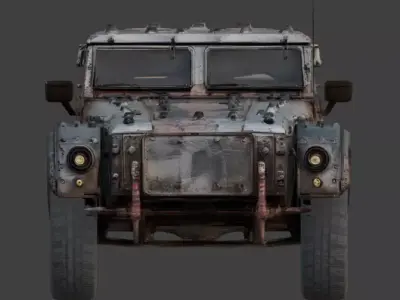 Wasteland Fight Vehicle Collection 3D Models Low-poly 3D model