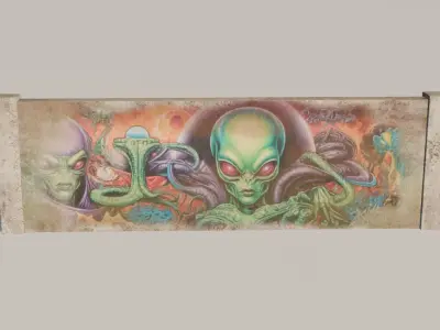 Wall 3D model Low-poly 3D model