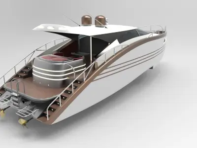 Luxury Yacht II 3D model