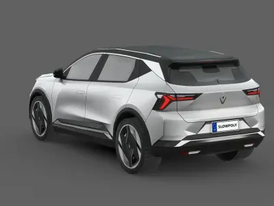 Renault Scenic E-Tech Low-poly 3D model
