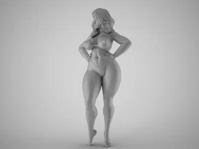 Robust Woman 3D print model