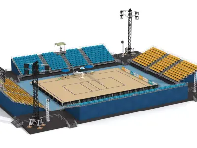 Beach Volleyball Stadium 3D model