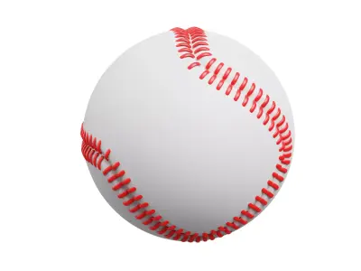 Baseball 3D model get