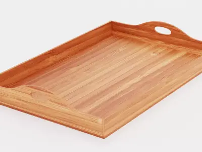 -Bamboo Tray V2- 3D model