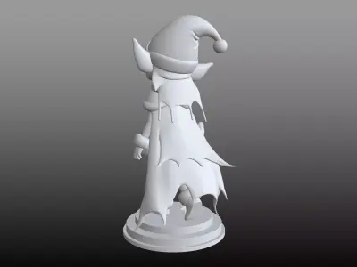 Christmas Elf Girl STL Festive Holiday Figurine 3D print model