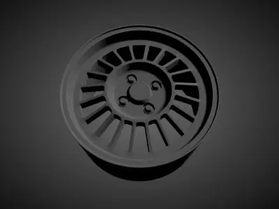 STILAUTO GRIFO 7 scalable and printable rims 3D print model