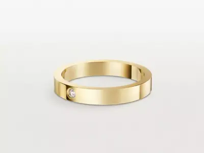 C - RING - WEDDING RING 3D print model