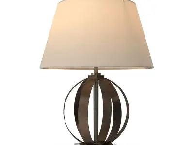 Visual Comfort Metal Banded table lamp 3D model