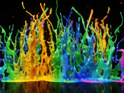 Paint Splash Animated 3D model