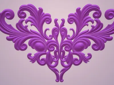 DECOR ornate heart shaped design 3D model