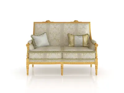 Victorian loveseat by Modenese 3D model