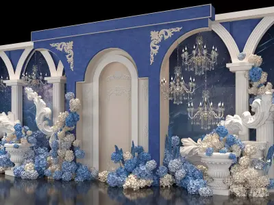 wedding stage 3D model