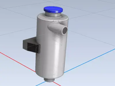ENGINE COOLANT RESERVOIR 1-24 AND 1-18 3D print model