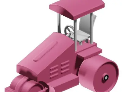 Toddler Road Roller Toy 3D model