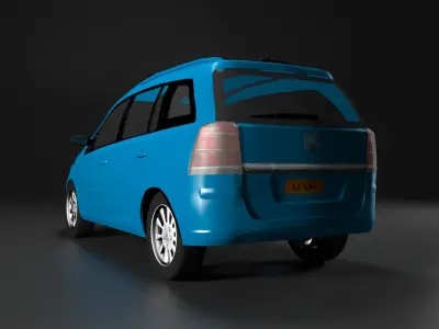  Vauxhall Zafira 2005 3D model