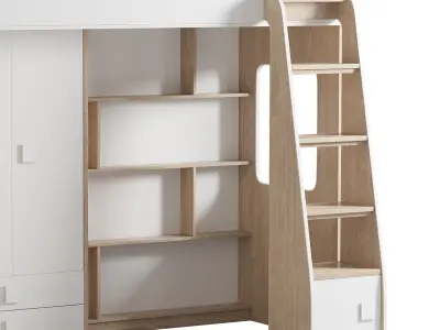 Loft bed Legend A603 1 3D model